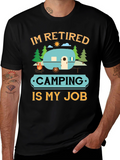 Retired Camping Job Graphic Tee