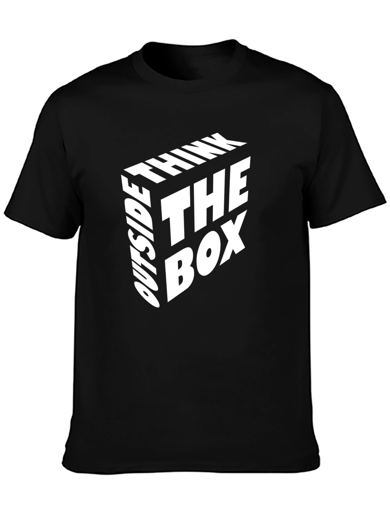 Think Outside the Box Graphic Tee - Black