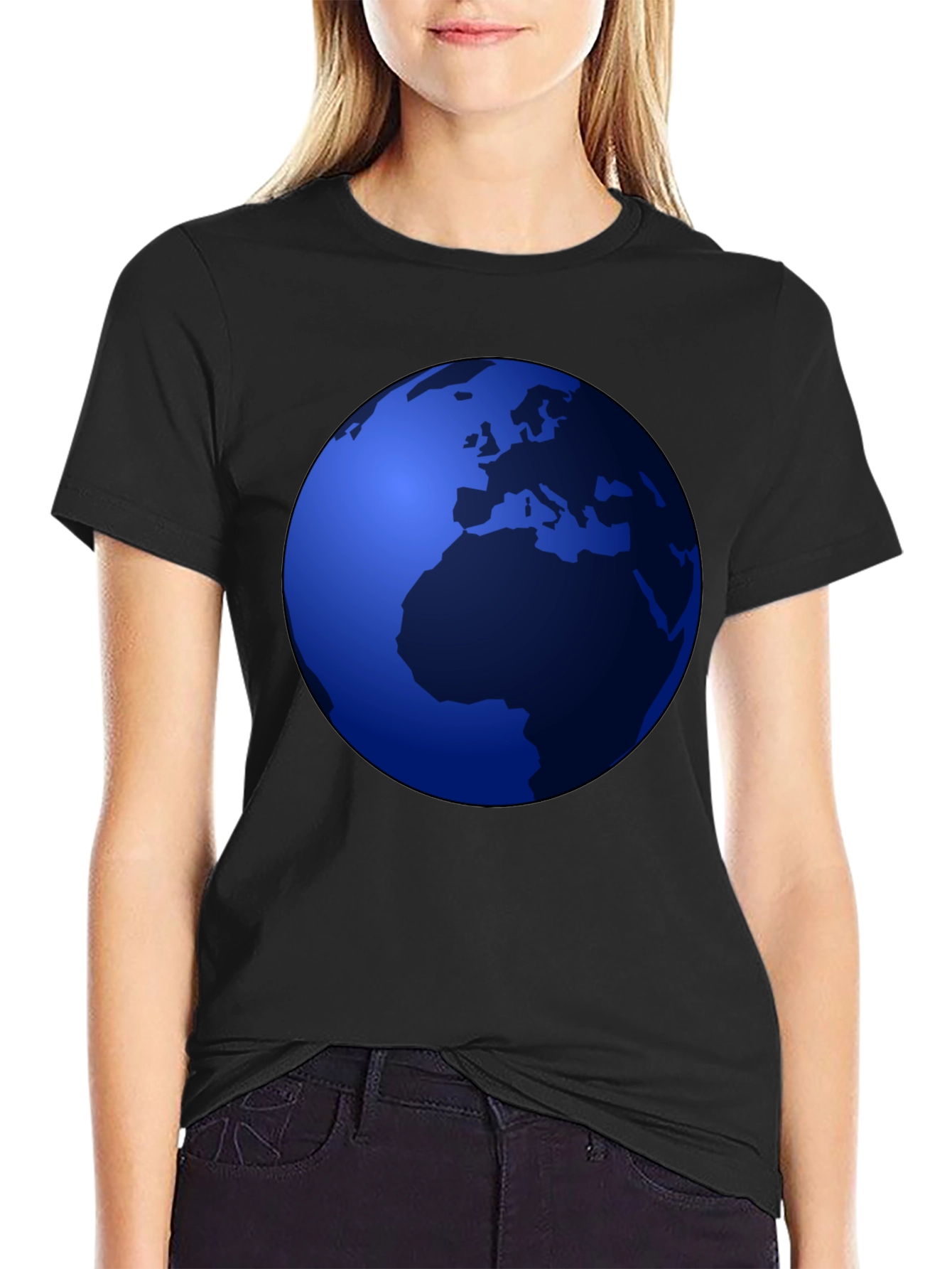 Earth Graphic Black T-Shirt - Show Your Love For Our Planet!