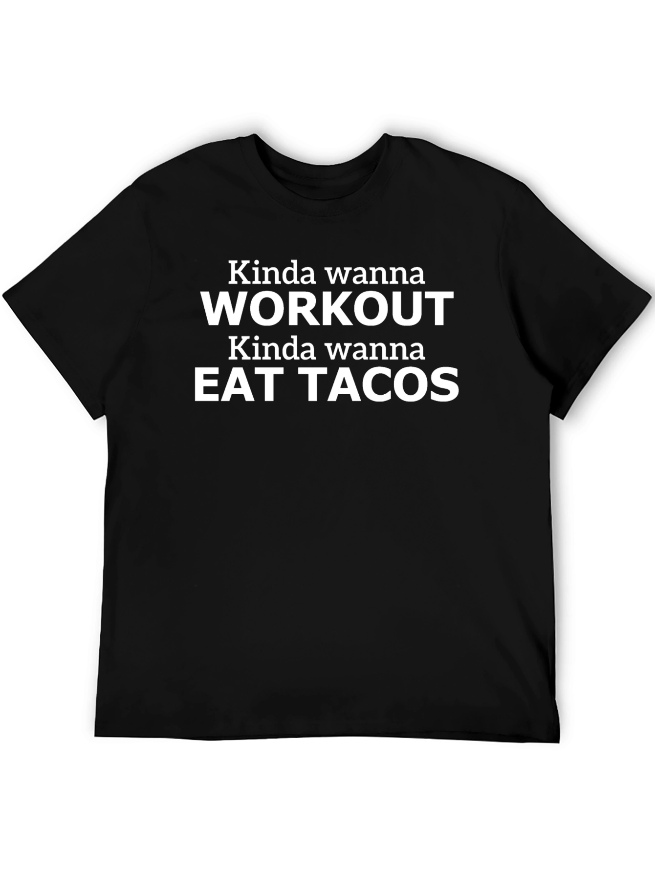 Funny Workout and Taco T-Shirt