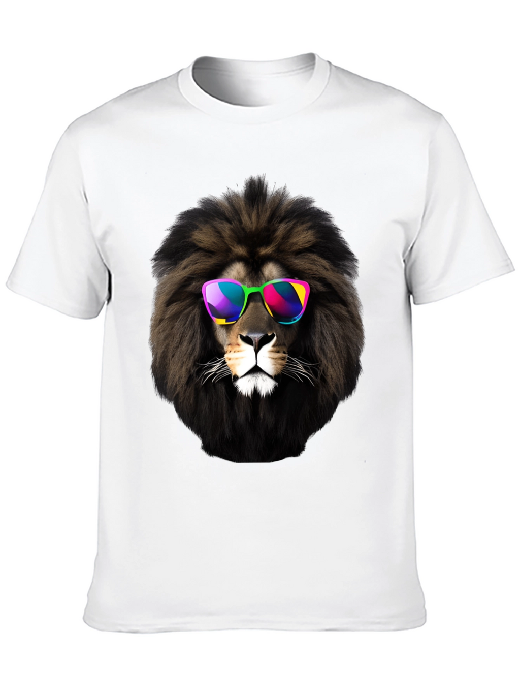 Cool Lion Graphic Tee - Mens Black T-Shirt