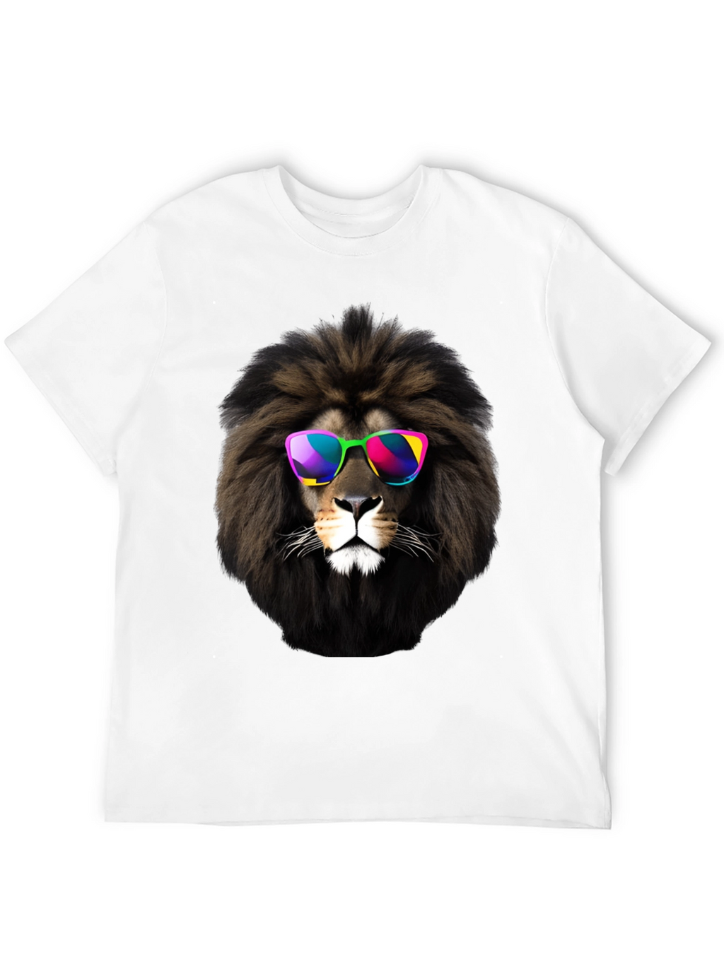 Cool Lion Graphic Tee - Mens Black T-Shirt