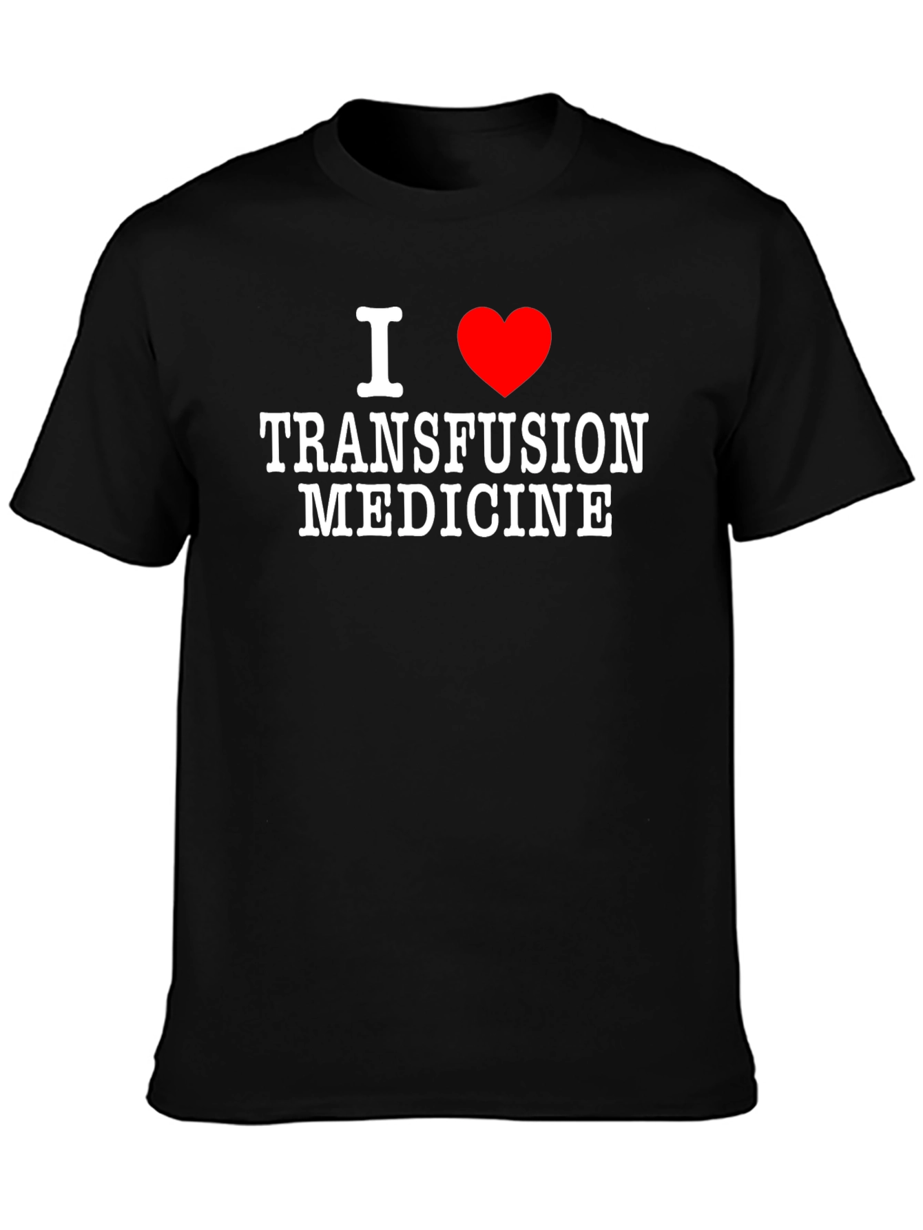 I Heart Transfusion Medicine Tee - Black