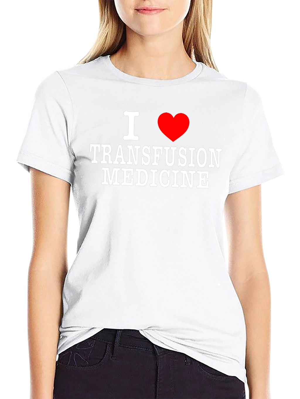 I Heart Transfusion Medicine Tee - Black