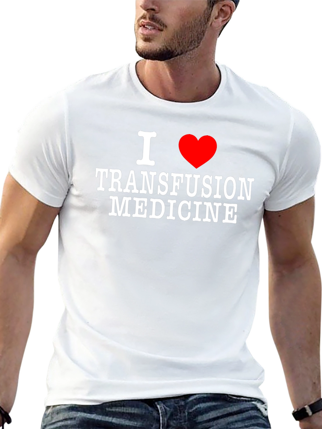 I Heart Transfusion Medicine Tee - Black
