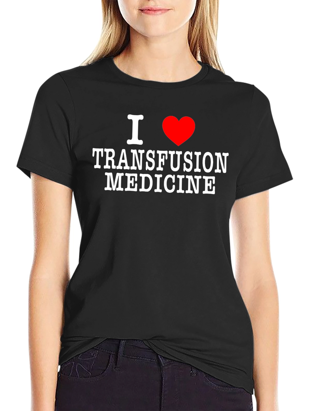 I Heart Transfusion Medicine Tee - Black