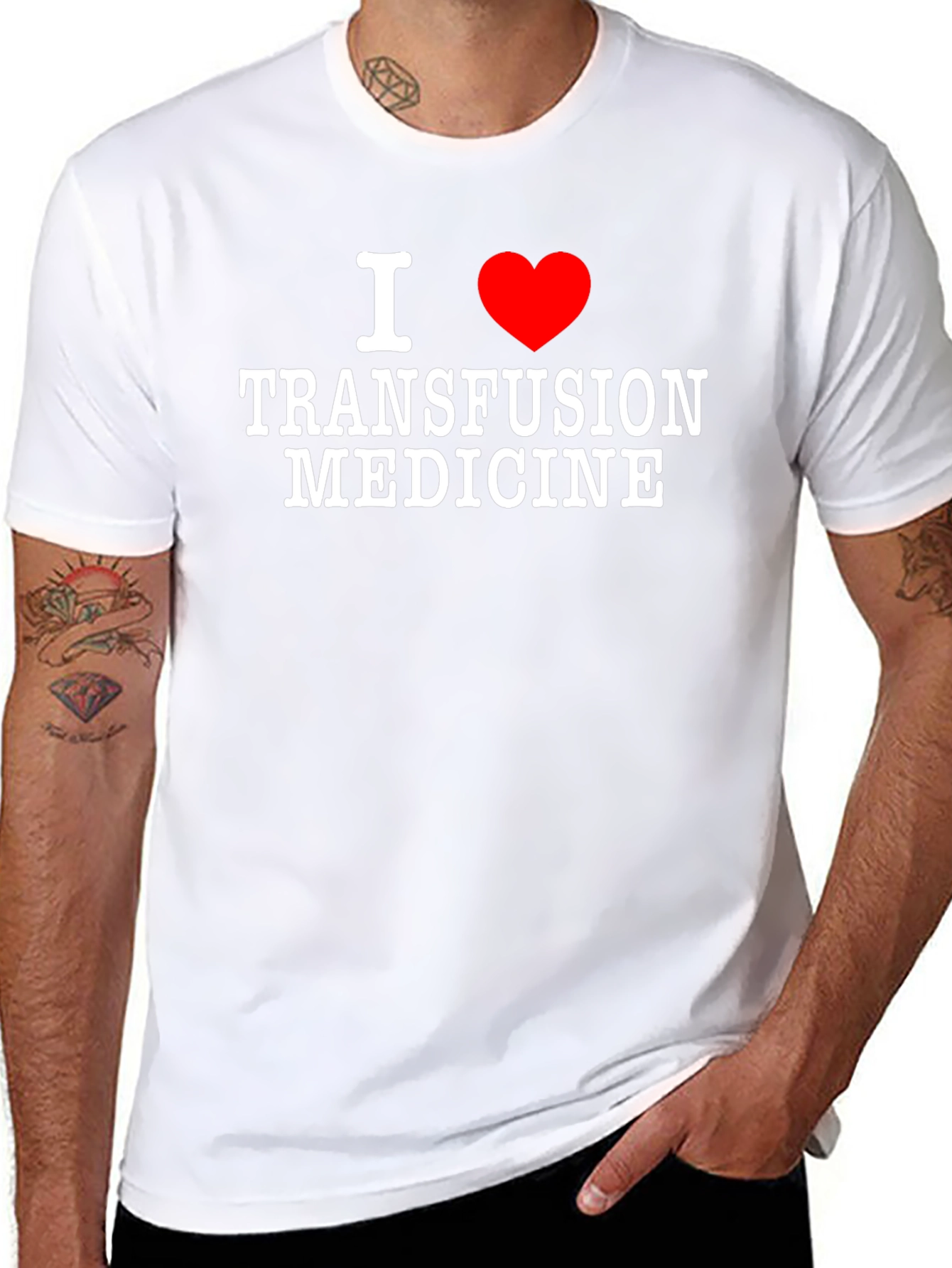 I Heart Transfusion Medicine Tee - Black