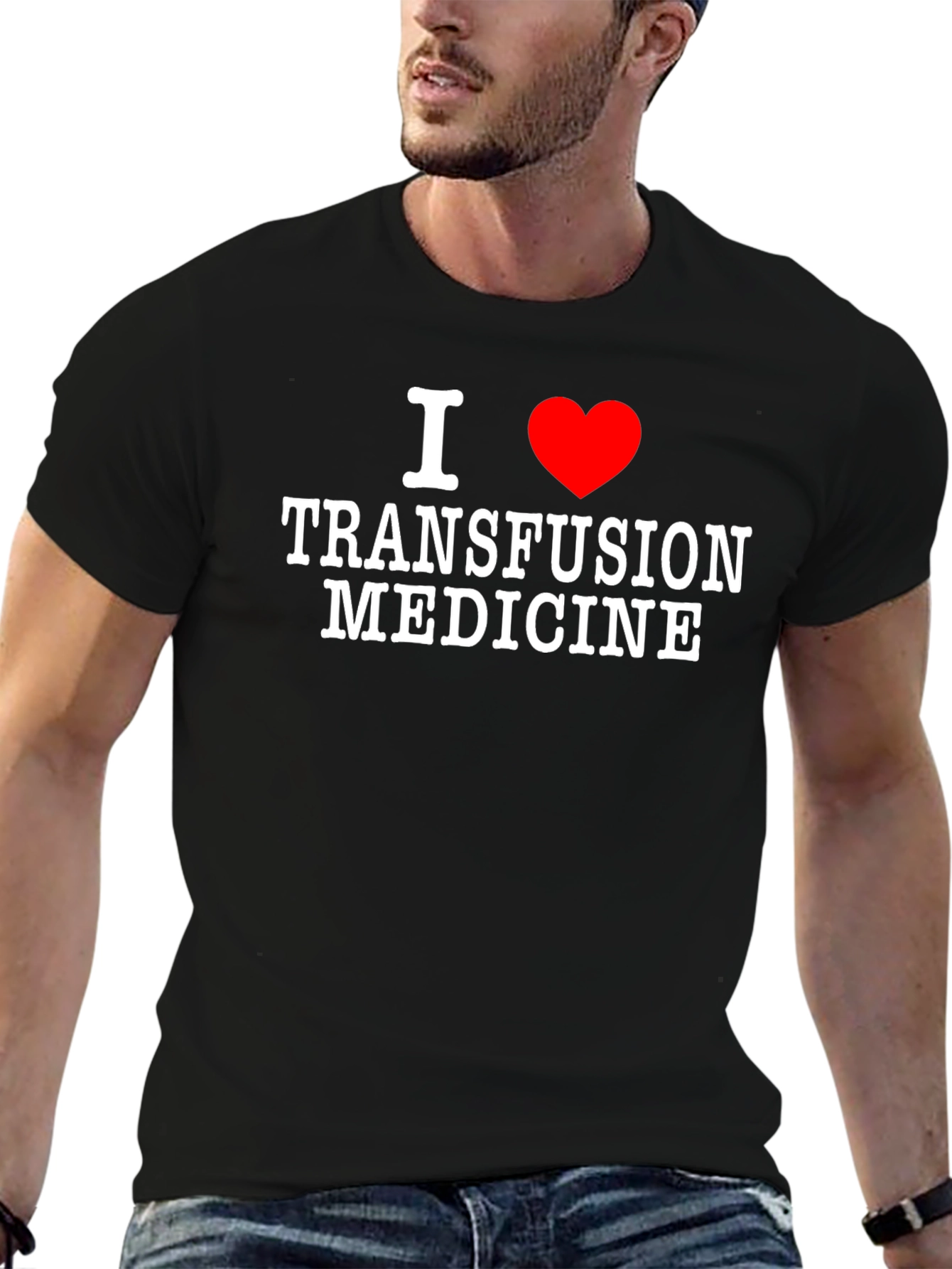 I Heart Transfusion Medicine Tee - Black