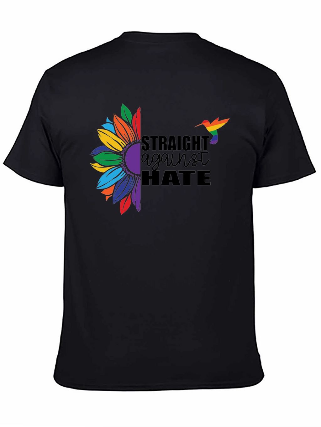 Straight Against Hate Sunflower Pride T-Shirt
