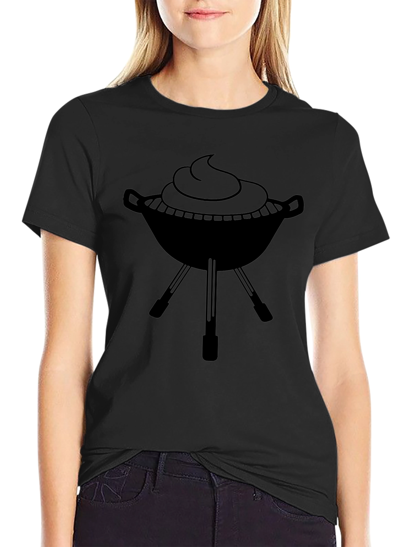 BBQ Grill Graphic Tee - Black