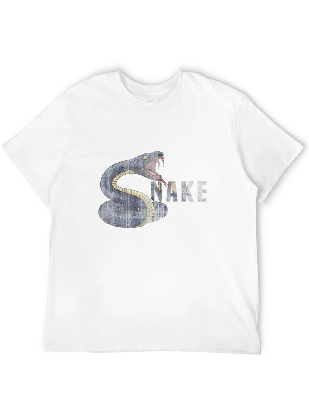 Snake Graphic T-Shirt - Black Cotton Tee