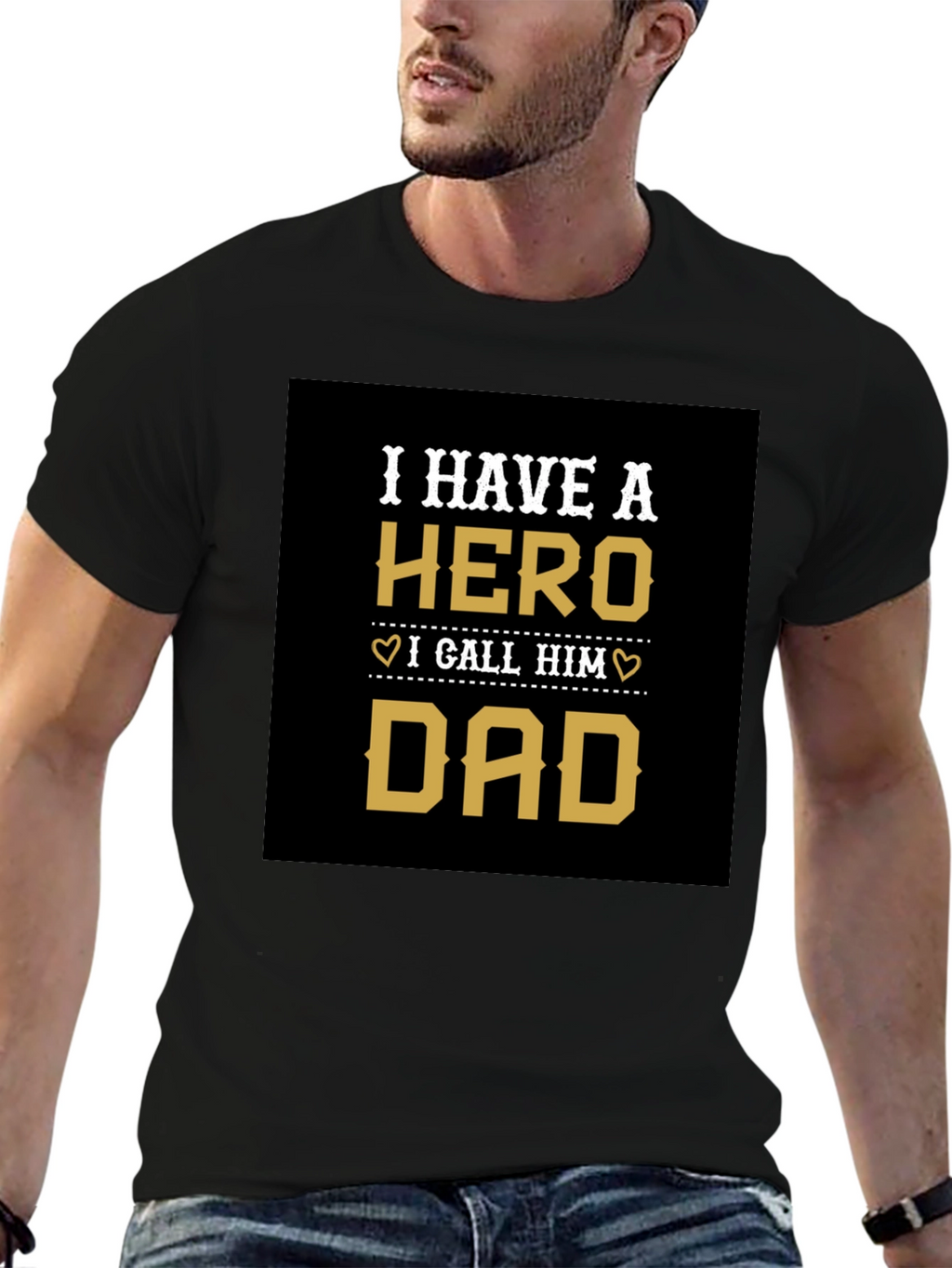 Hero Dad T-Shirt Fathers Day Gift