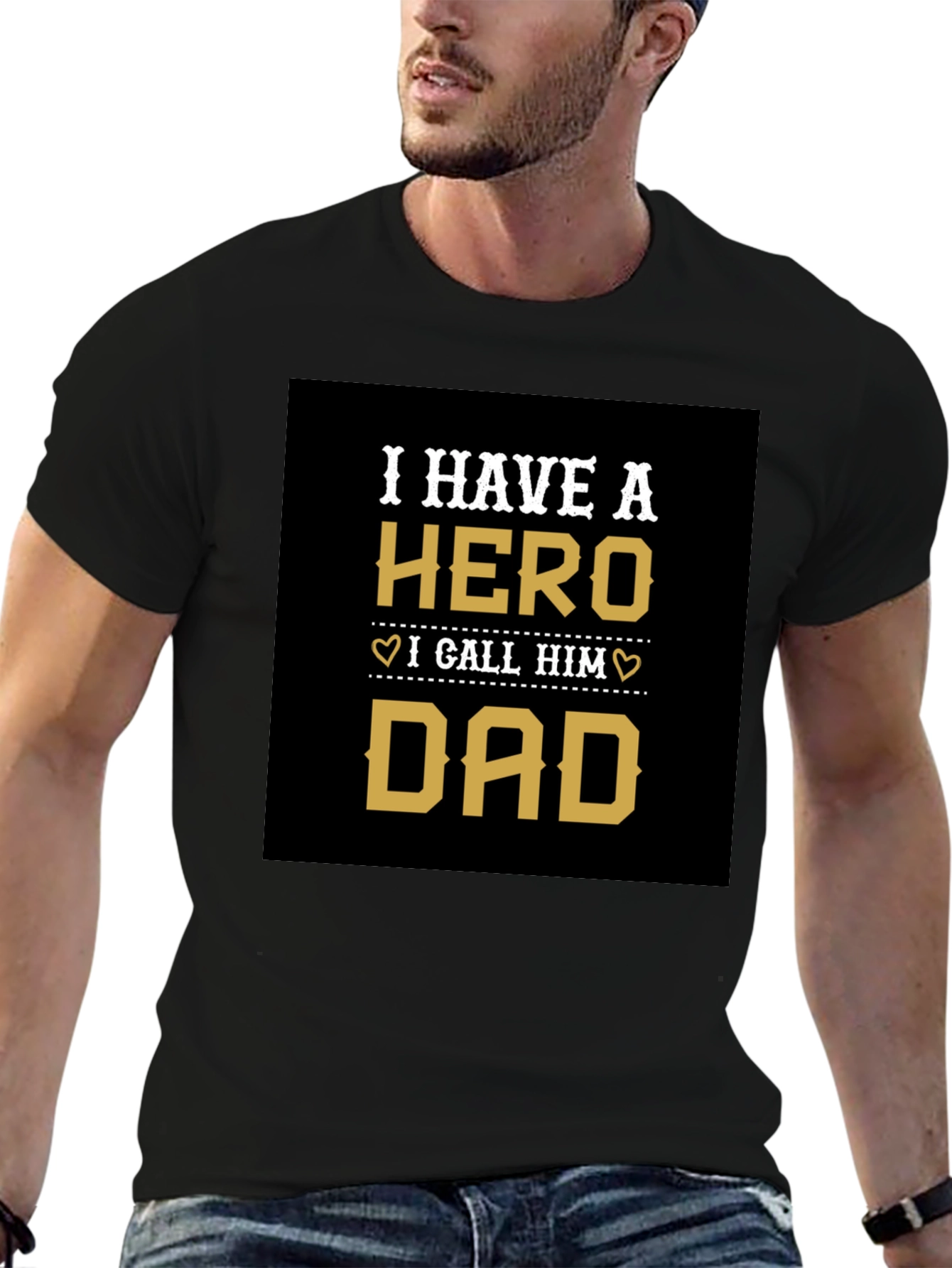 Hero Dad T-Shirt Fathers Day Gift