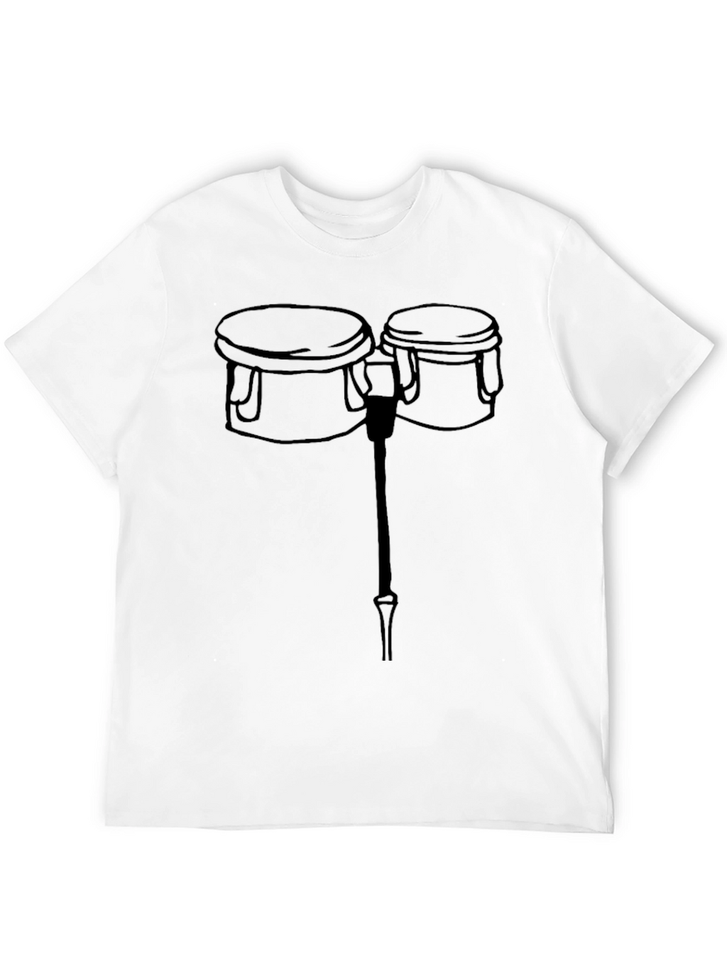Bongo Drum Graphic Tee - Black T-Shirt