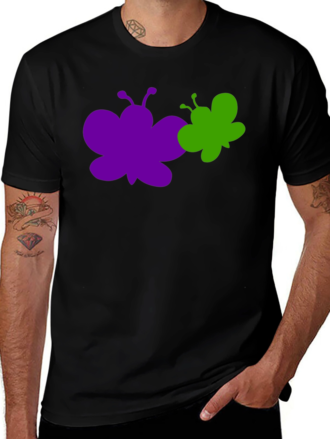 Butterfly Graphic Tee - Stylish Cotton T-Shirt