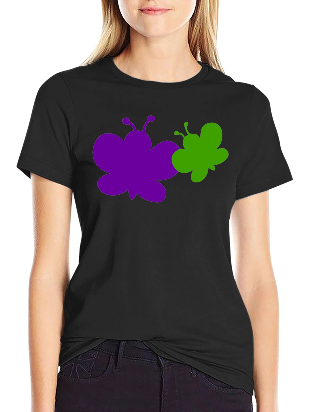 Butterfly Graphic Tee - Stylish Cotton T-Shirt