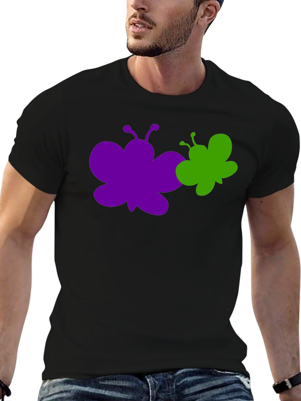 Butterfly Graphic Tee - Stylish Cotton T-Shirt