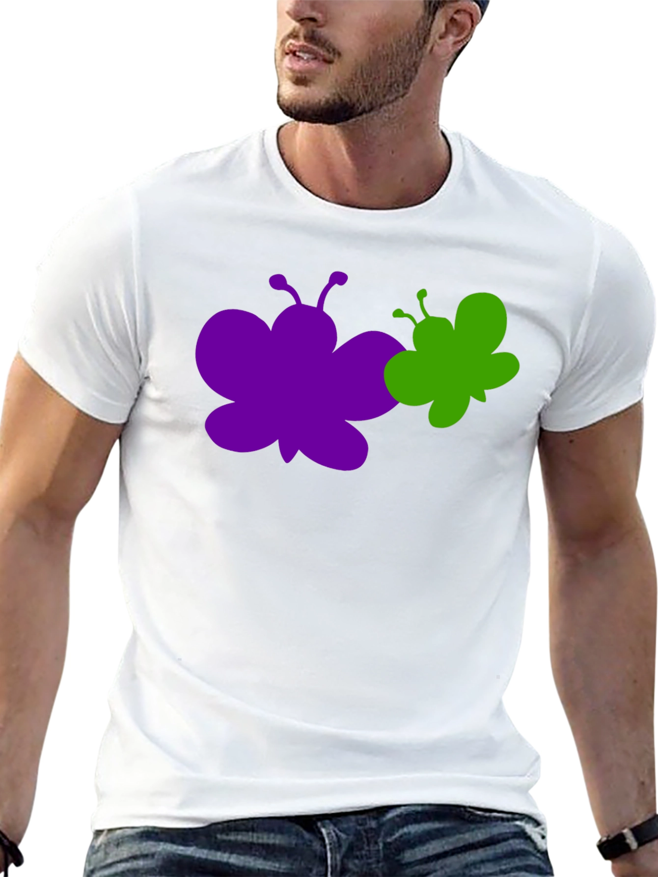 Butterfly Graphic Tee - Stylish Cotton T-Shirt