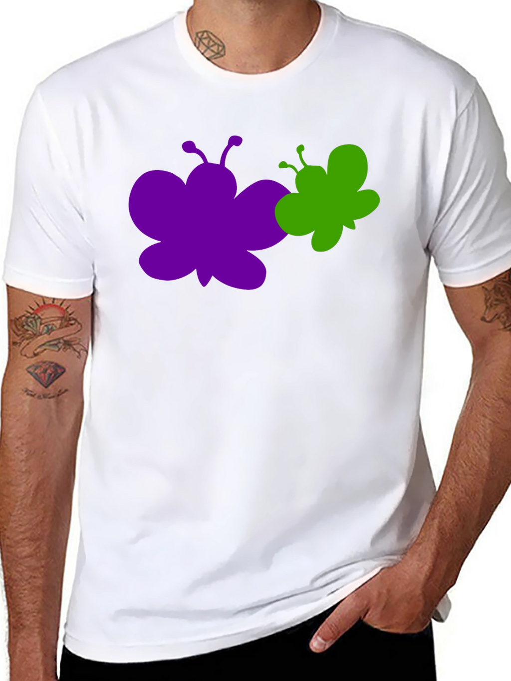 Butterfly Graphic Tee - Stylish Cotton T-Shirt