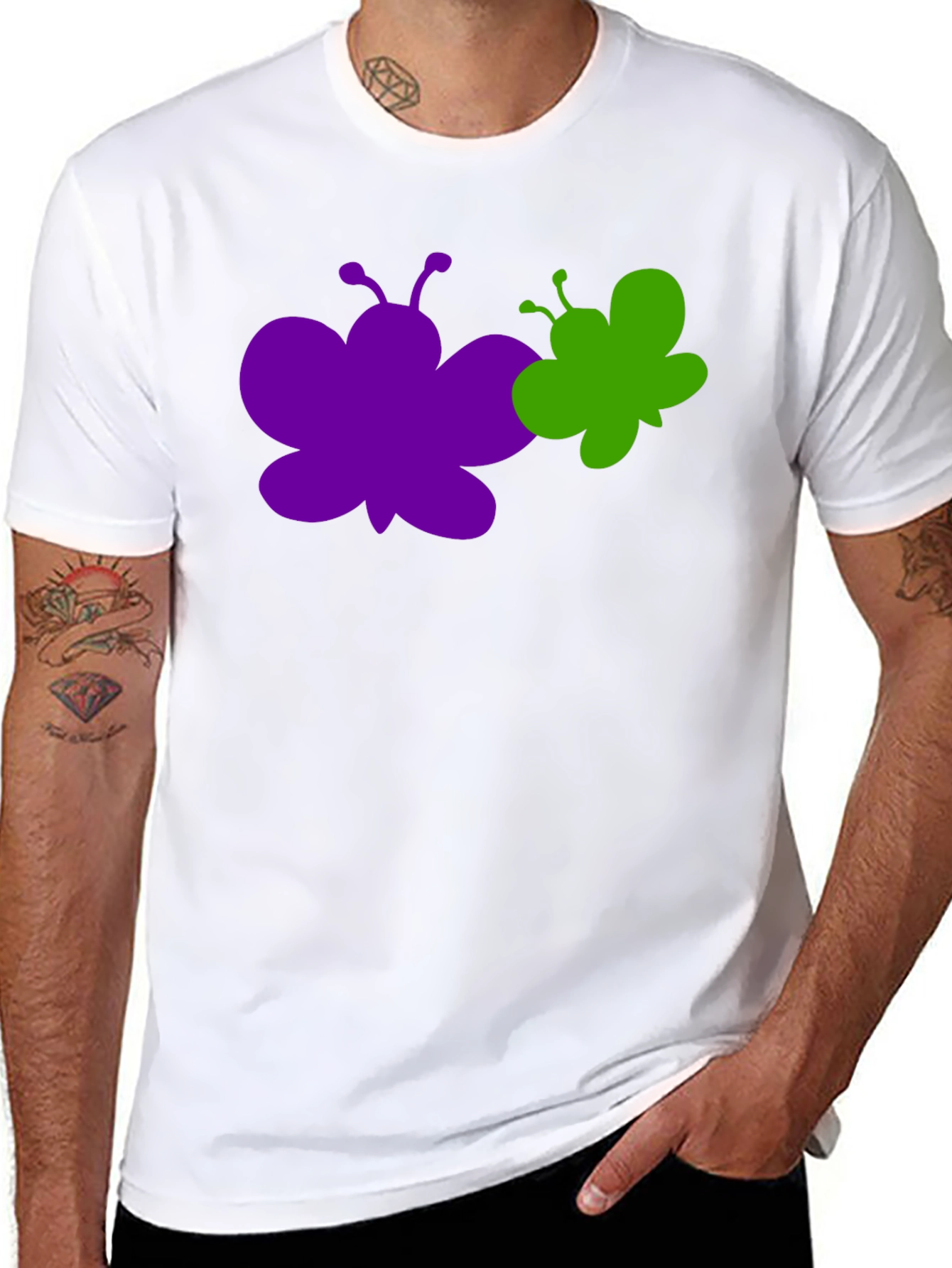 Butterfly Graphic Tee - Stylish Cotton T-Shirt