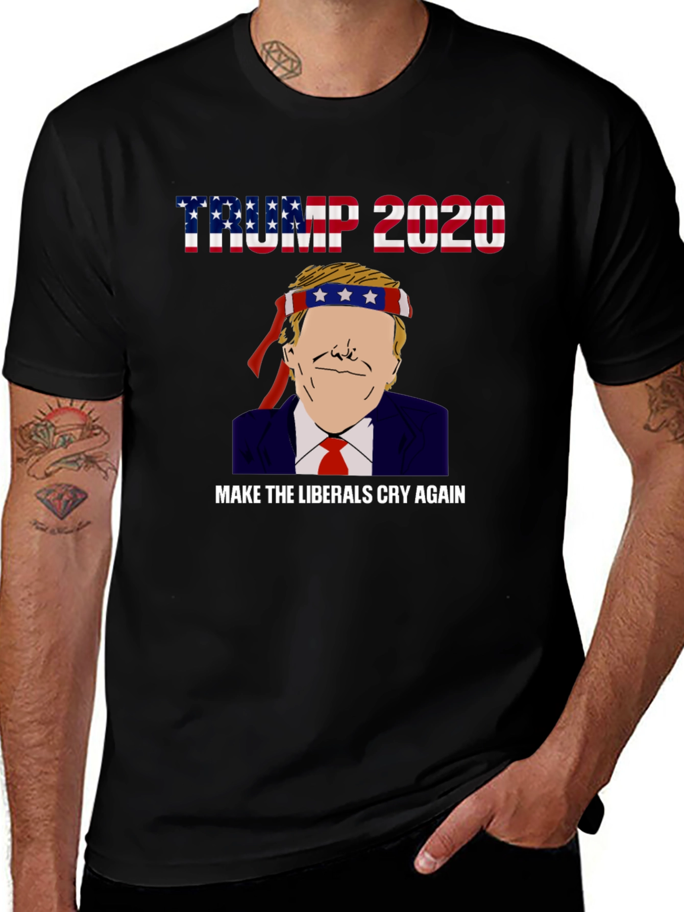 Trump 2020 Make Liberals Cry Graphic Tee