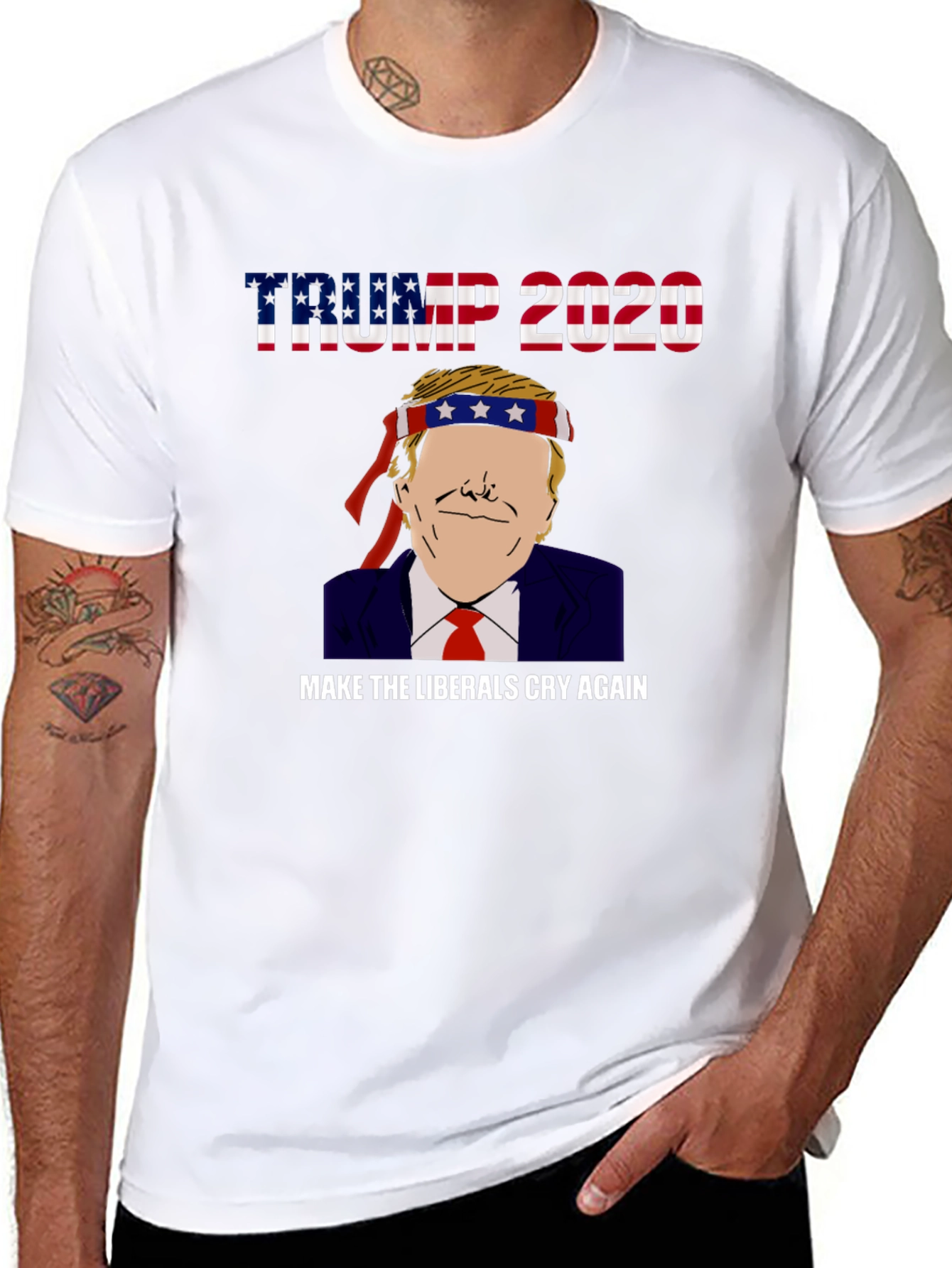 Trump 2020 Make Liberals Cry Graphic Tee