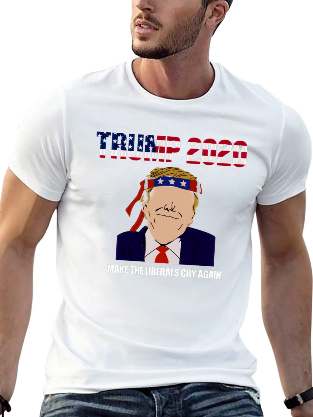 Trump 2020 Make Liberals Cry Graphic Tee