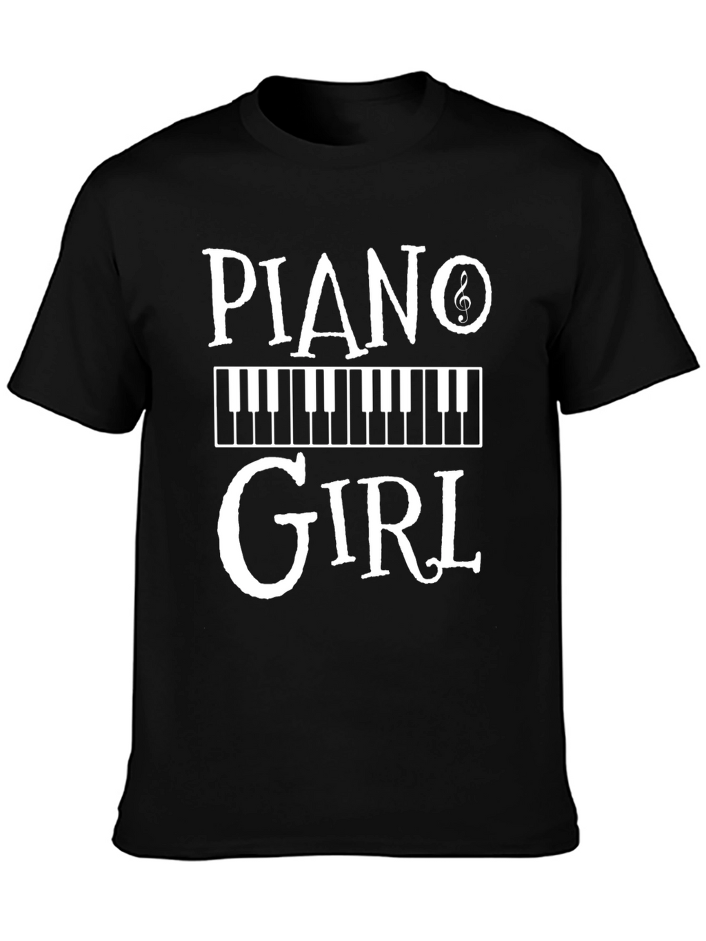 Piano Girl T-Shirt: Music Lover Tee