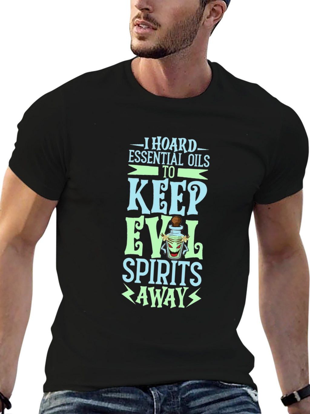 Essential Oils T-Shirt: Keep Evil Spirits Away