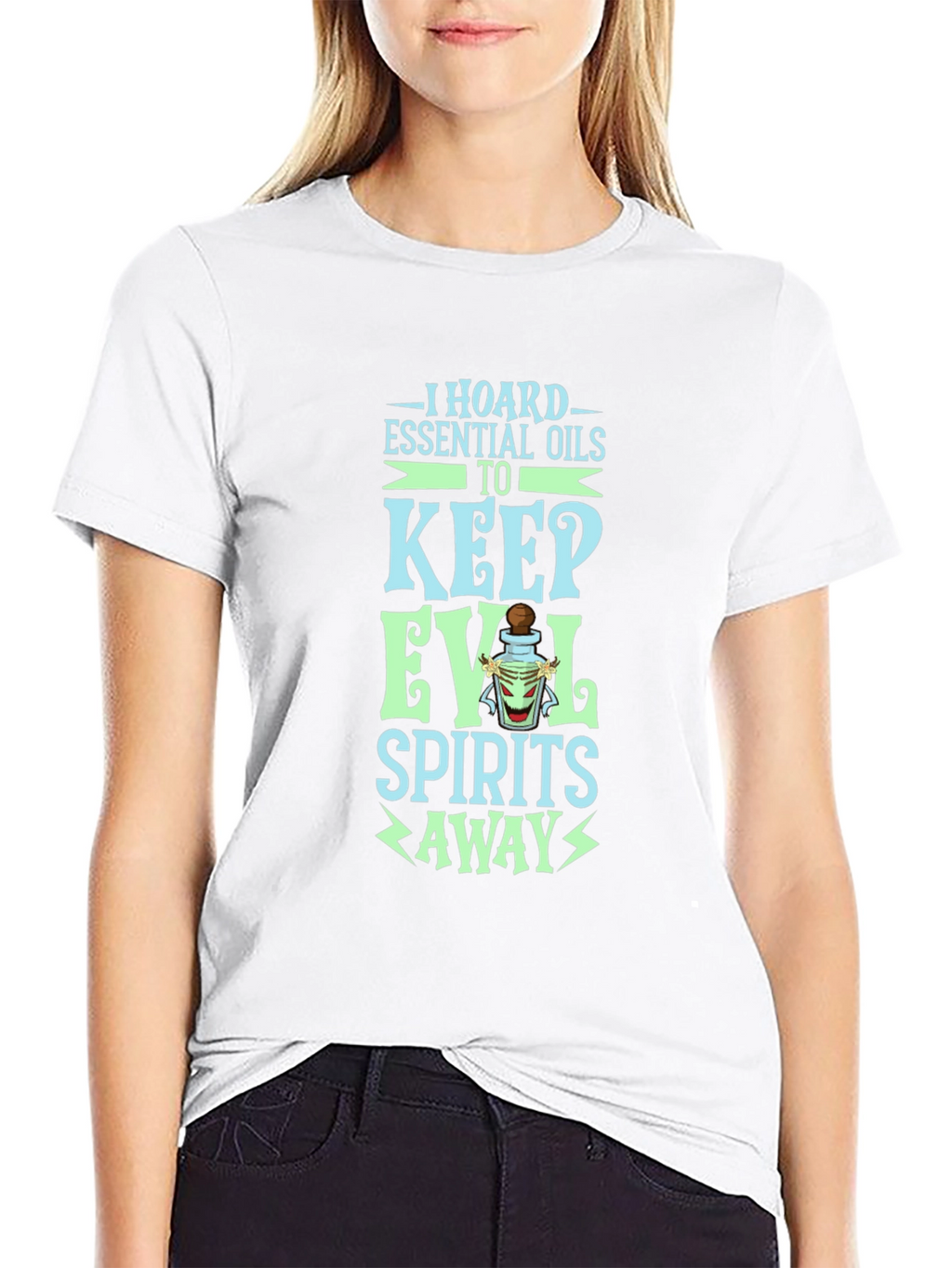 Essential Oils T-Shirt: Keep Evil Spirits Away