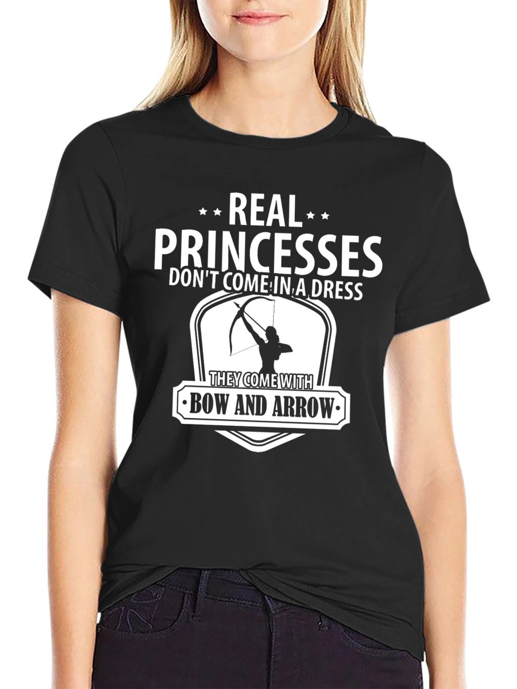 Real Princesses Bow and Arrow Graphic Tee