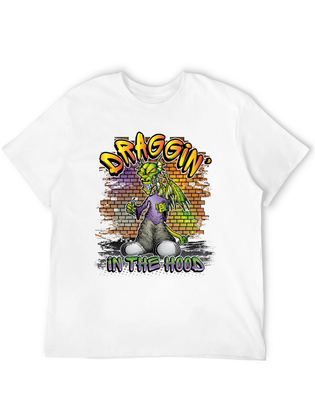 Draggin In The Hood Graphic T-Shirt