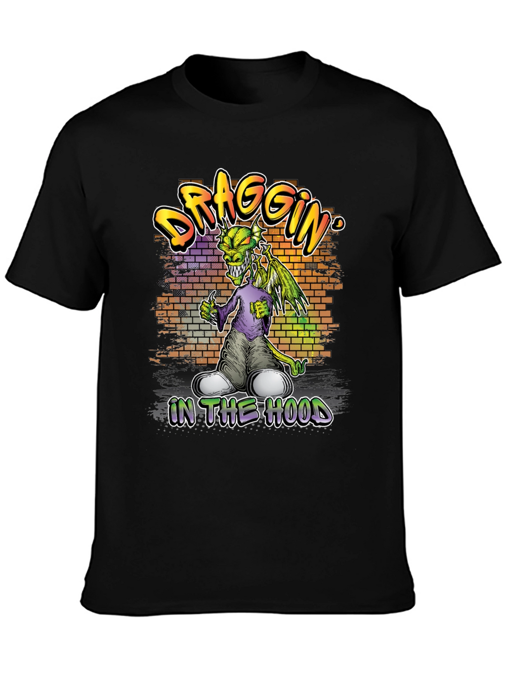 Draggin In The Hood Graphic T-Shirt