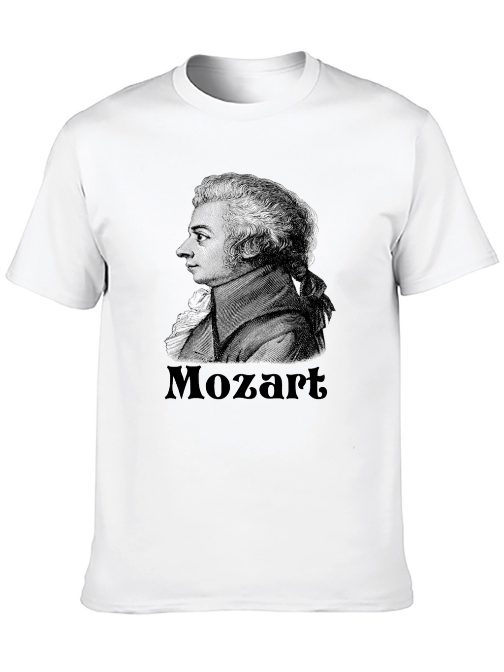 Mozart Graphic Print Black T-Shirt