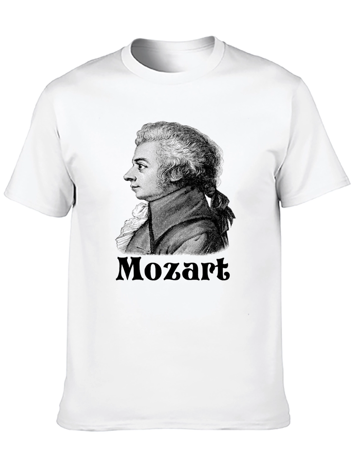 Mozart Graphic Print Black T-Shirt