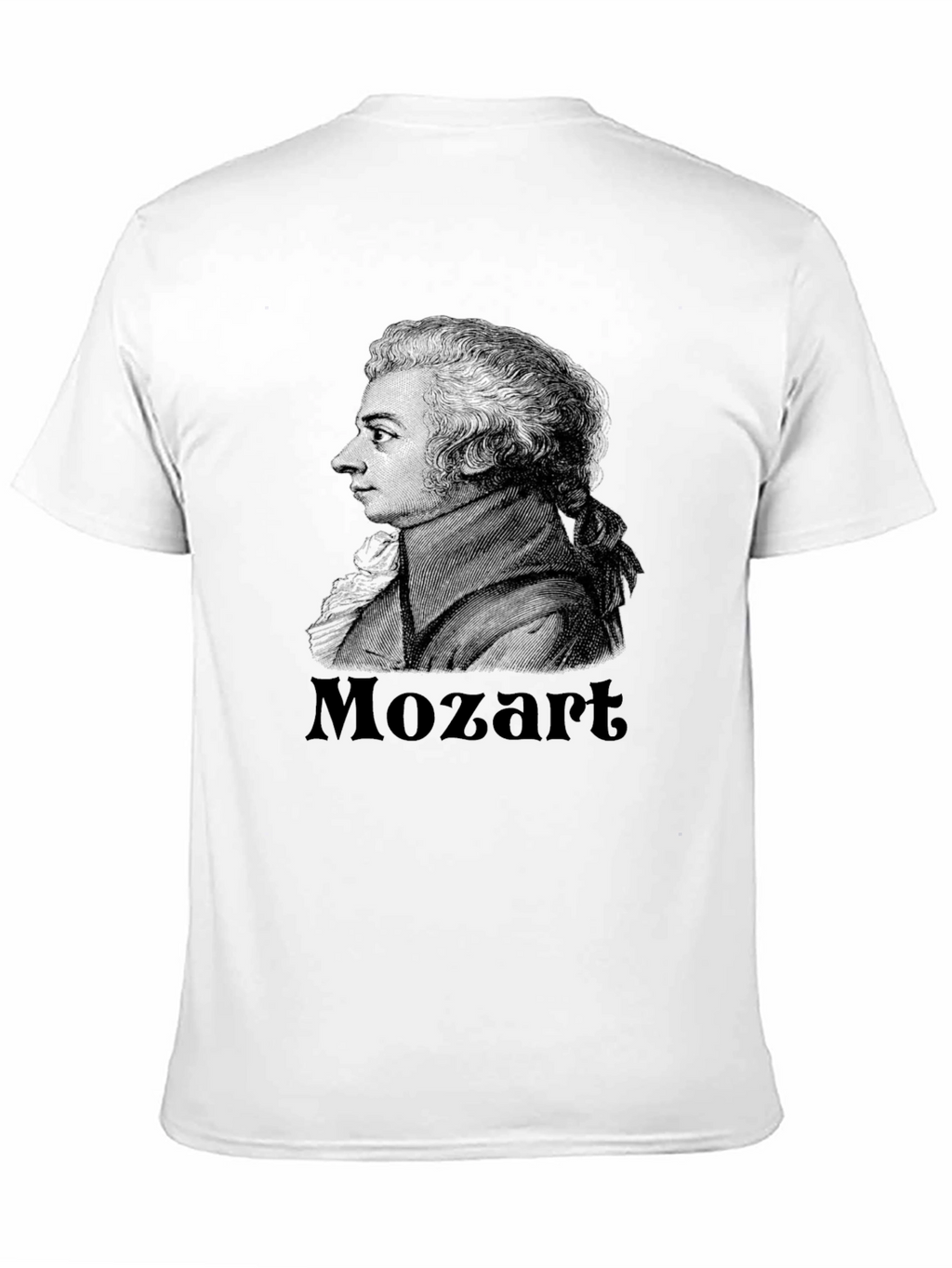 Mozart Graphic Print Black T-Shirt