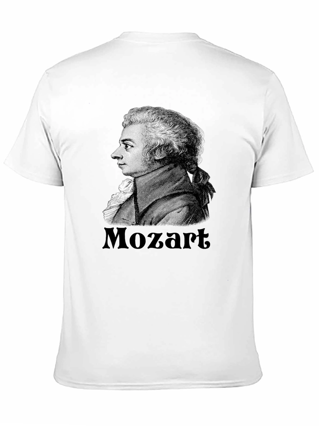Mozart Graphic Print Black T-Shirt