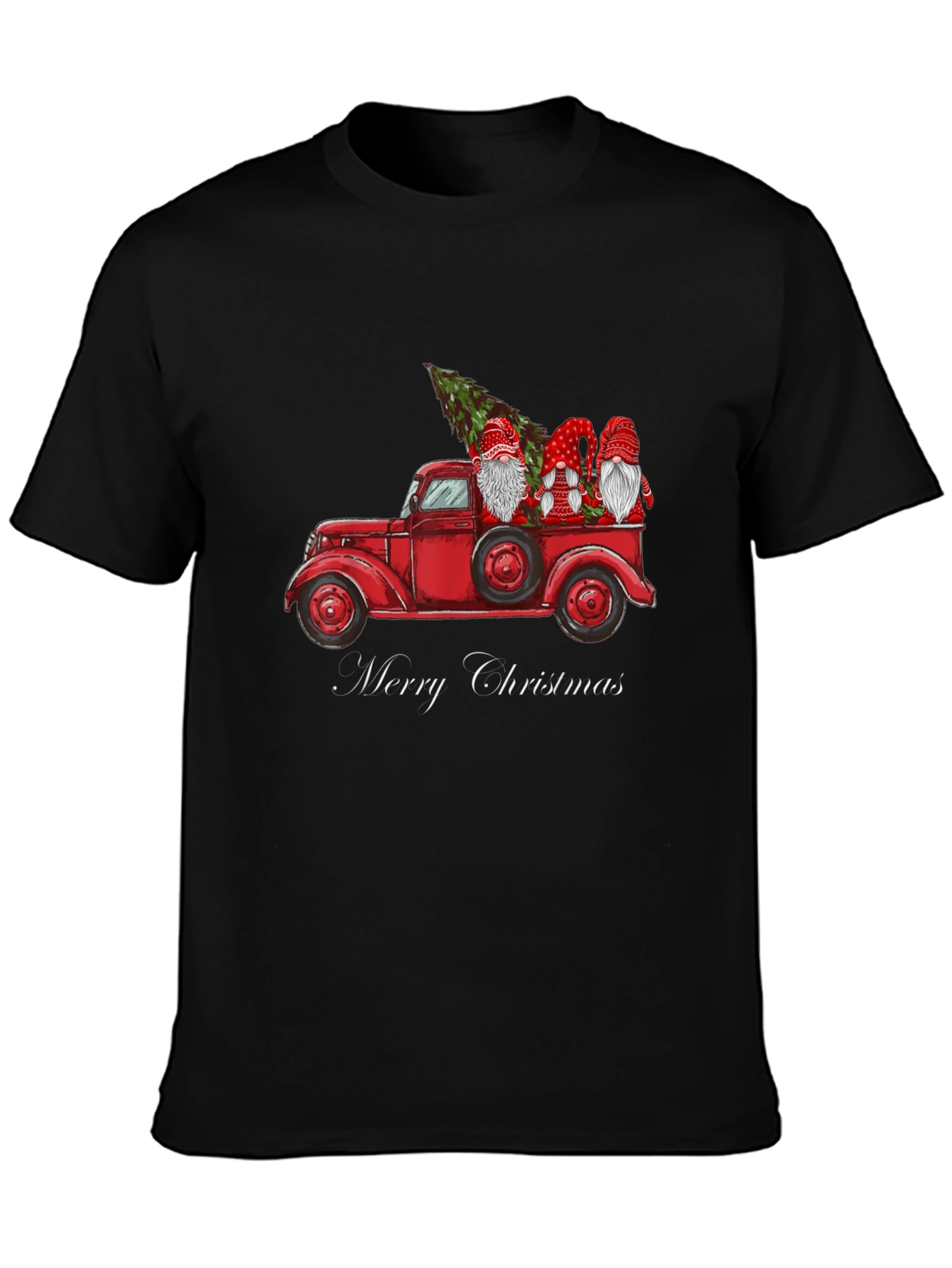 Merry Christmas Gnome Truck Tee