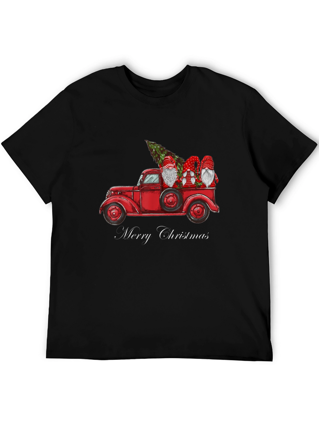 Merry Christmas Gnome Truck Tee