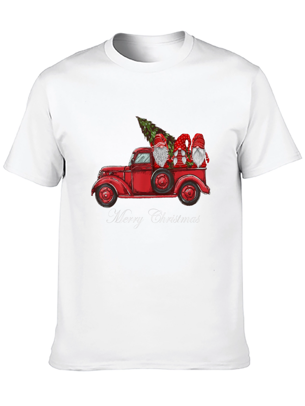 Merry Christmas Gnome Truck Tee