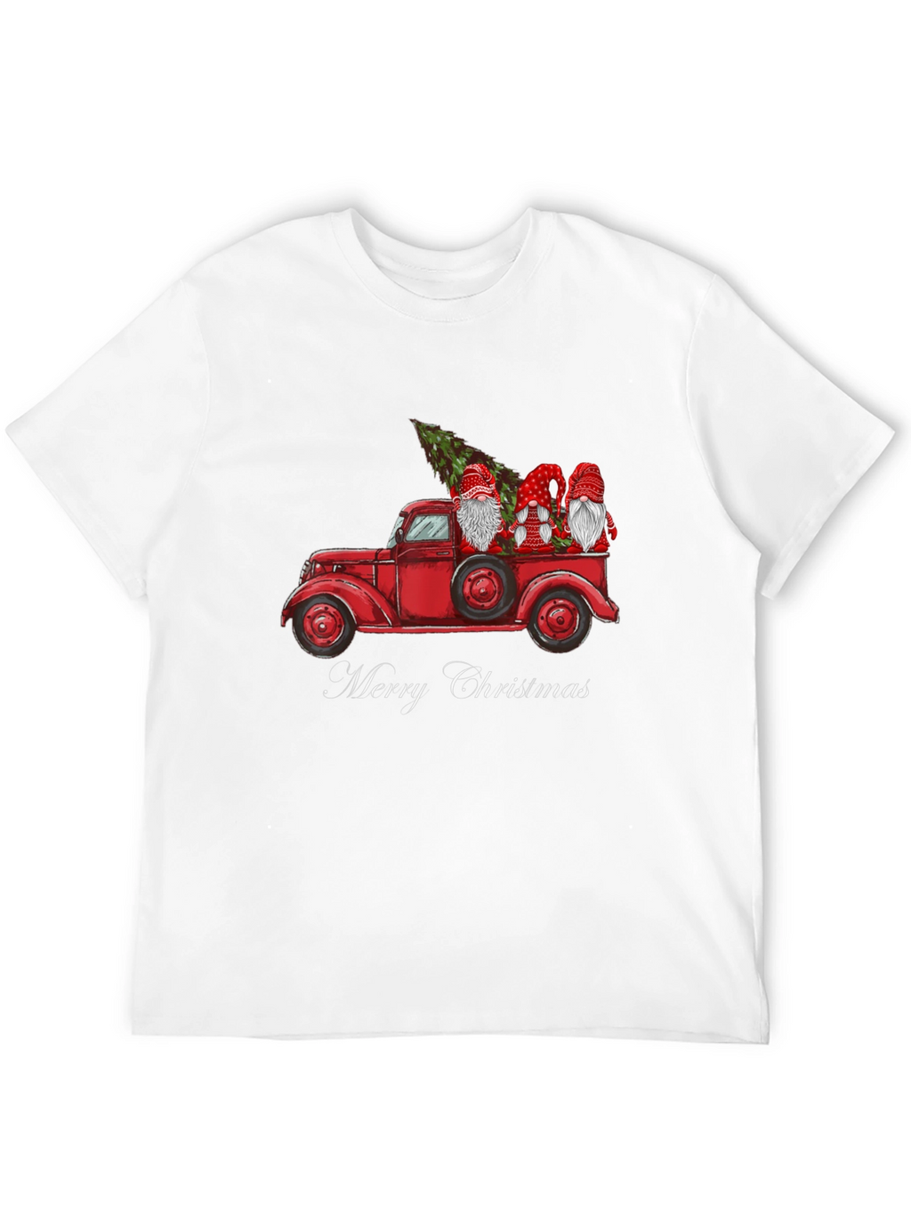 Merry Christmas Gnome Truck Tee