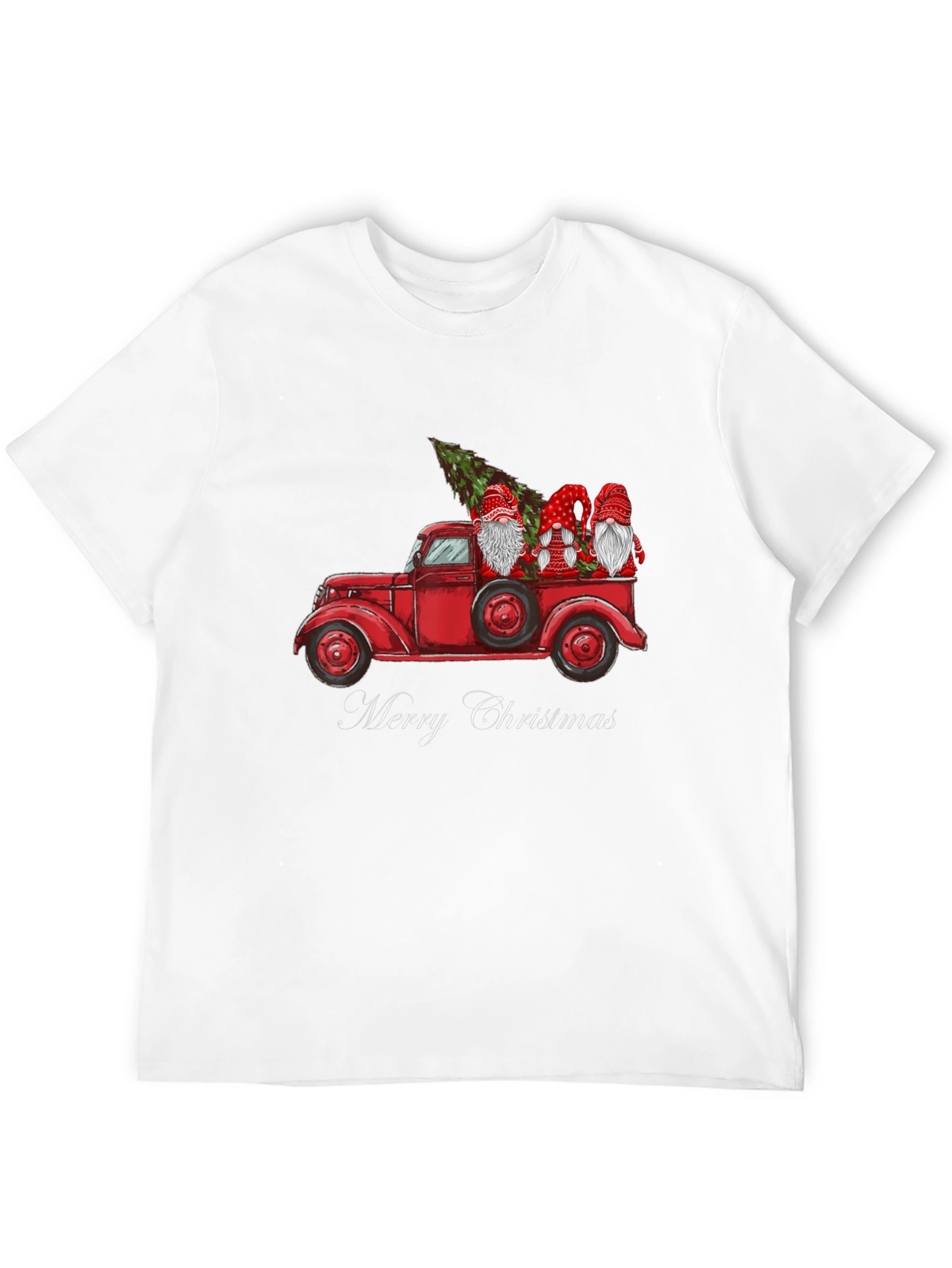 Merry Christmas Gnome Truck Tee