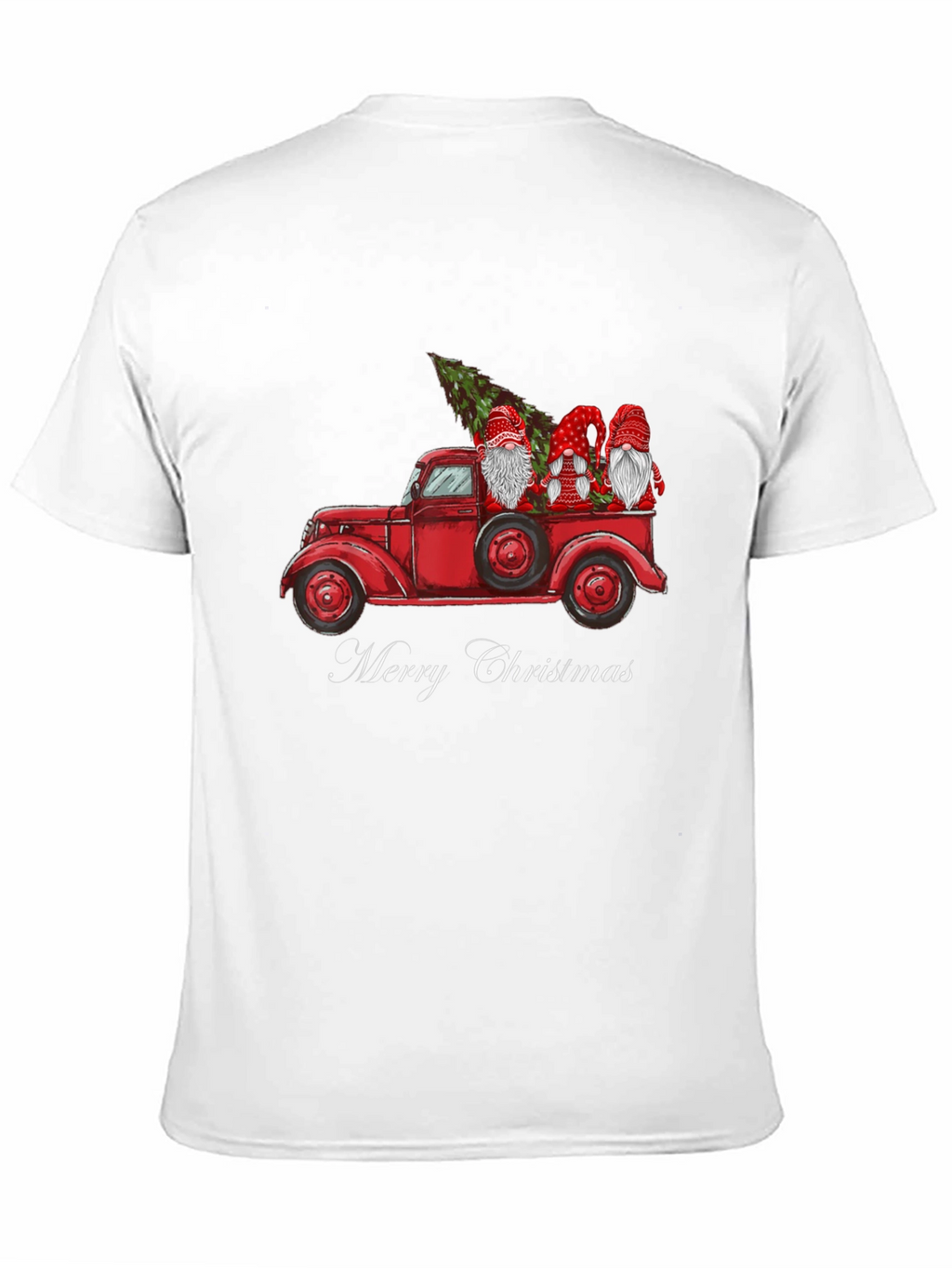 Merry Christmas Gnome Truck Tee