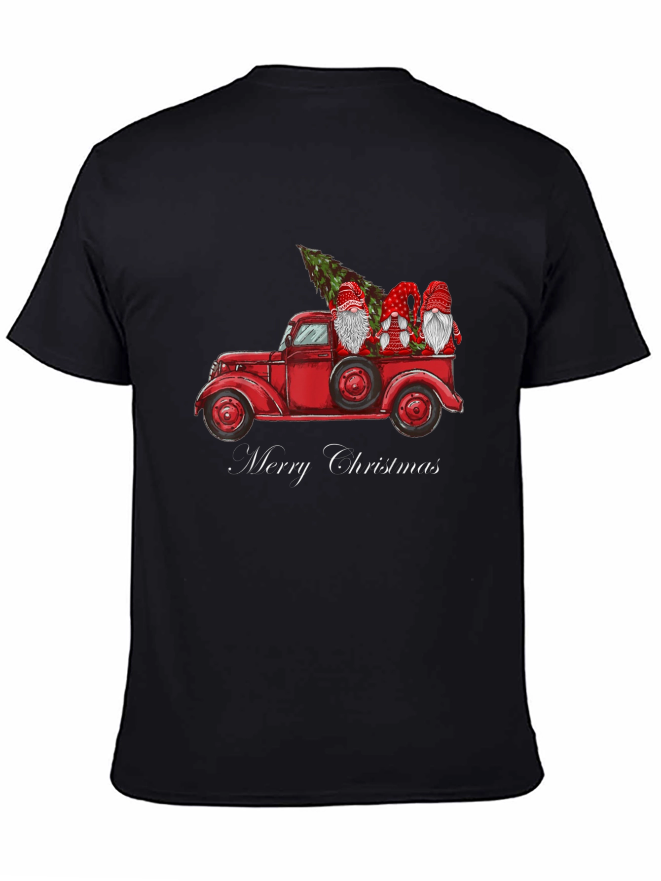 Merry Christmas Gnome Truck Tee