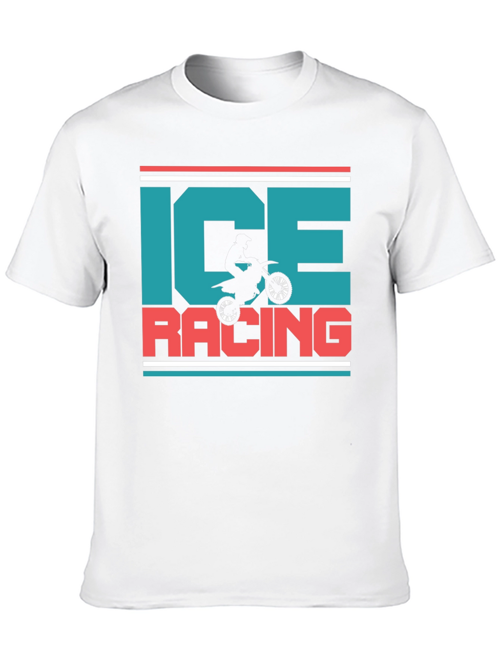 Ice Racing Graphic T-Shirt - Motorcross Design