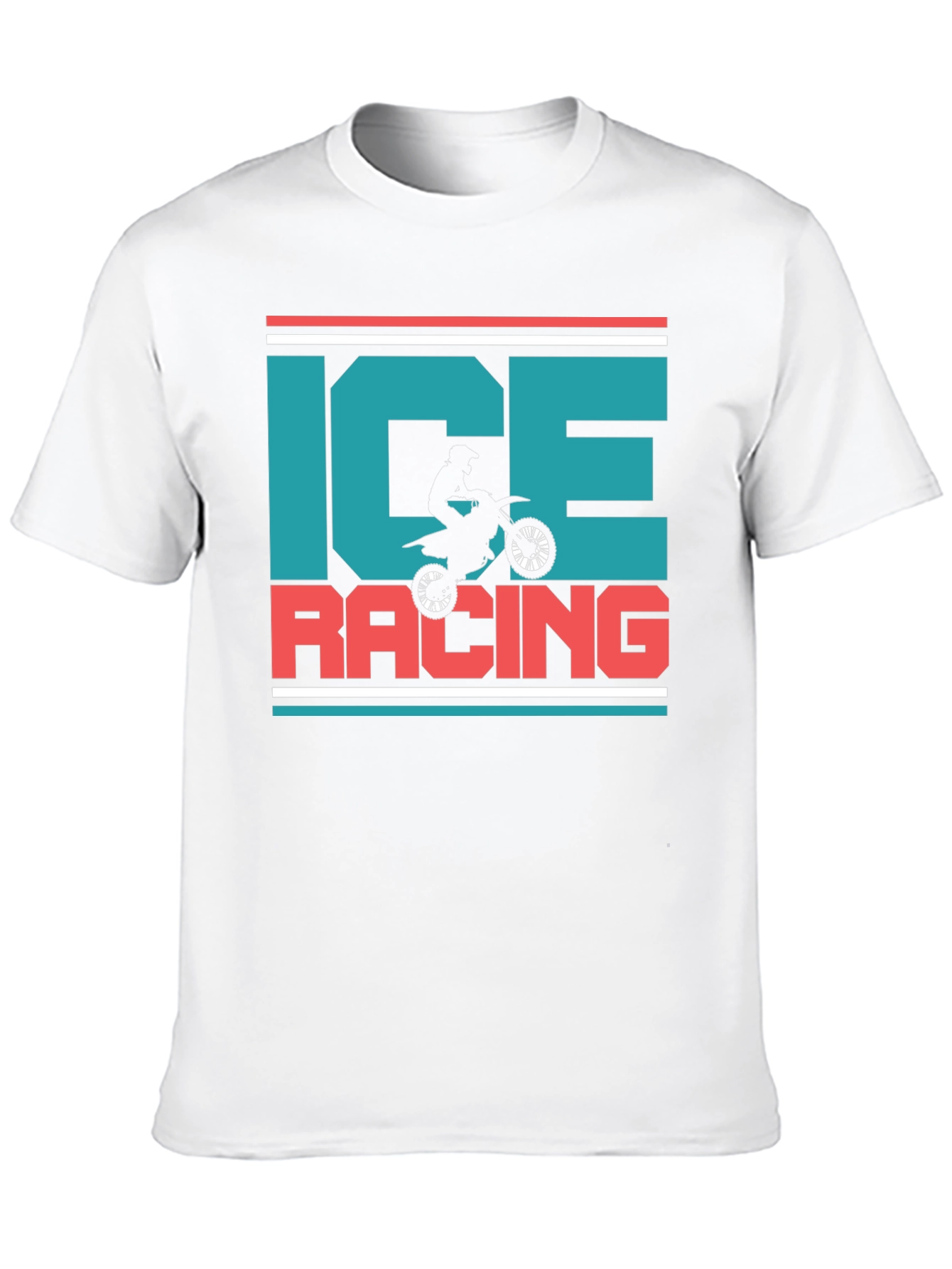 Ice Racing Graphic T-Shirt - Motorcross Design