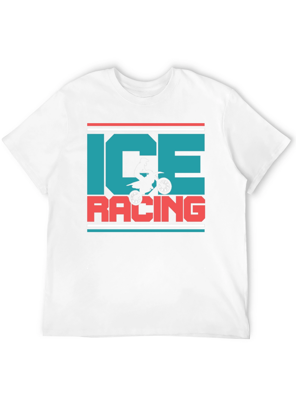 Ice Racing Graphic T-Shirt - Motorcross Design