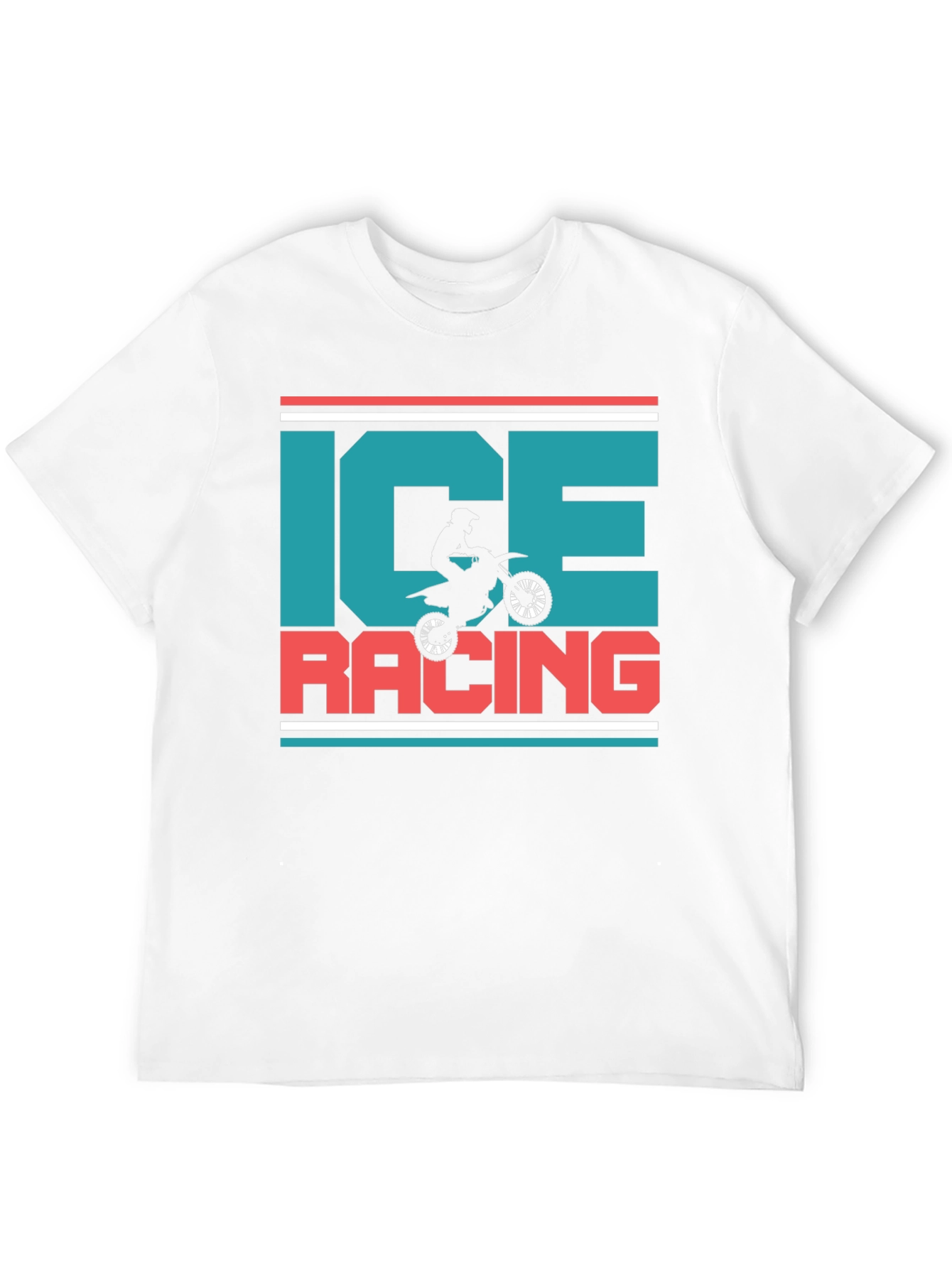 Ice Racing Graphic T-Shirt - Motorcross Design