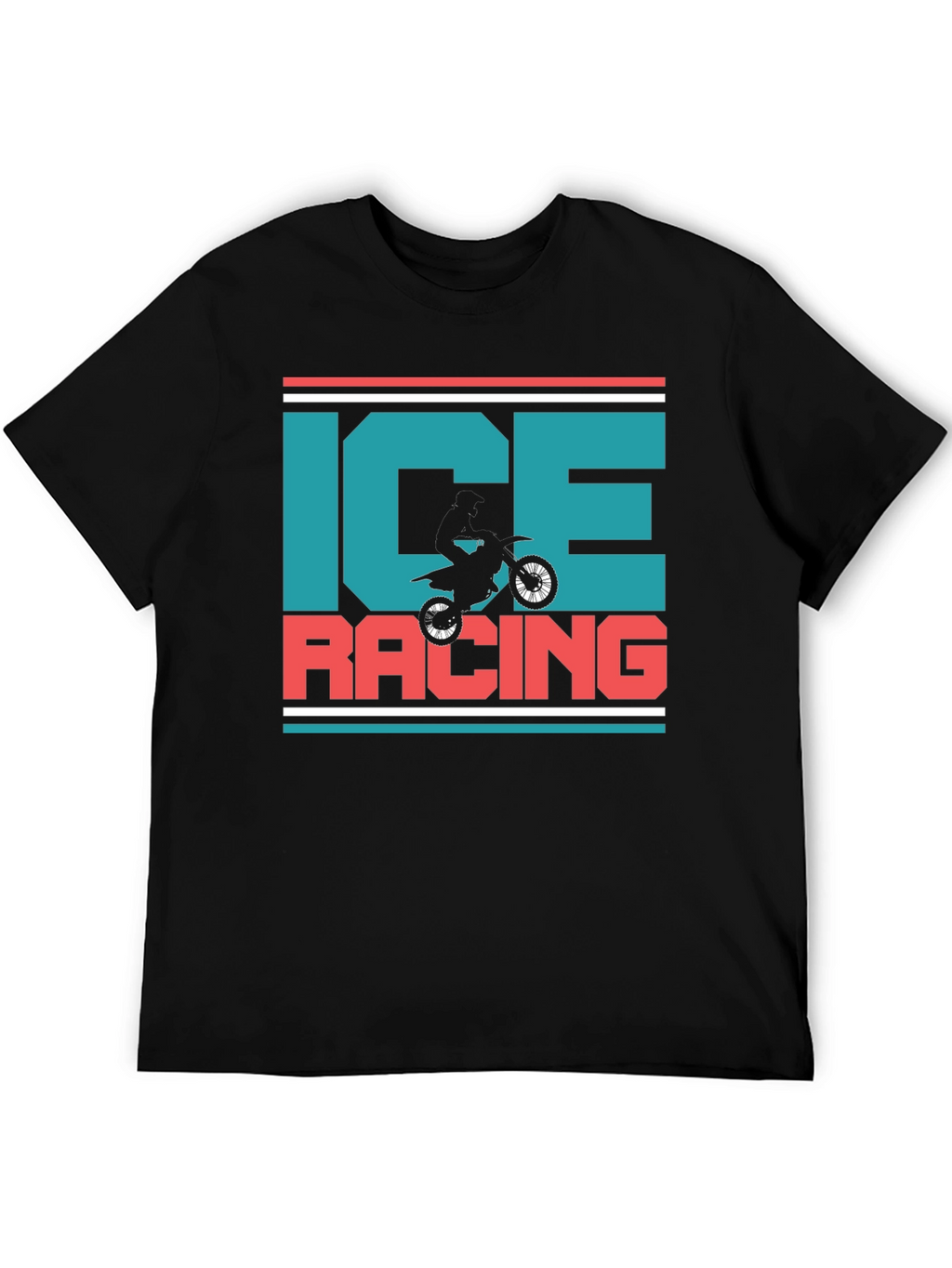 Ice Racing Graphic T-Shirt - Motorcross Design