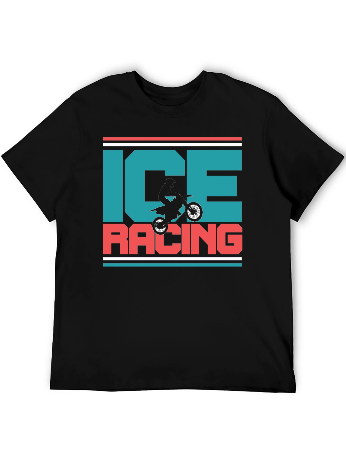 Ice Racing Graphic T-Shirt - Motorcross Design